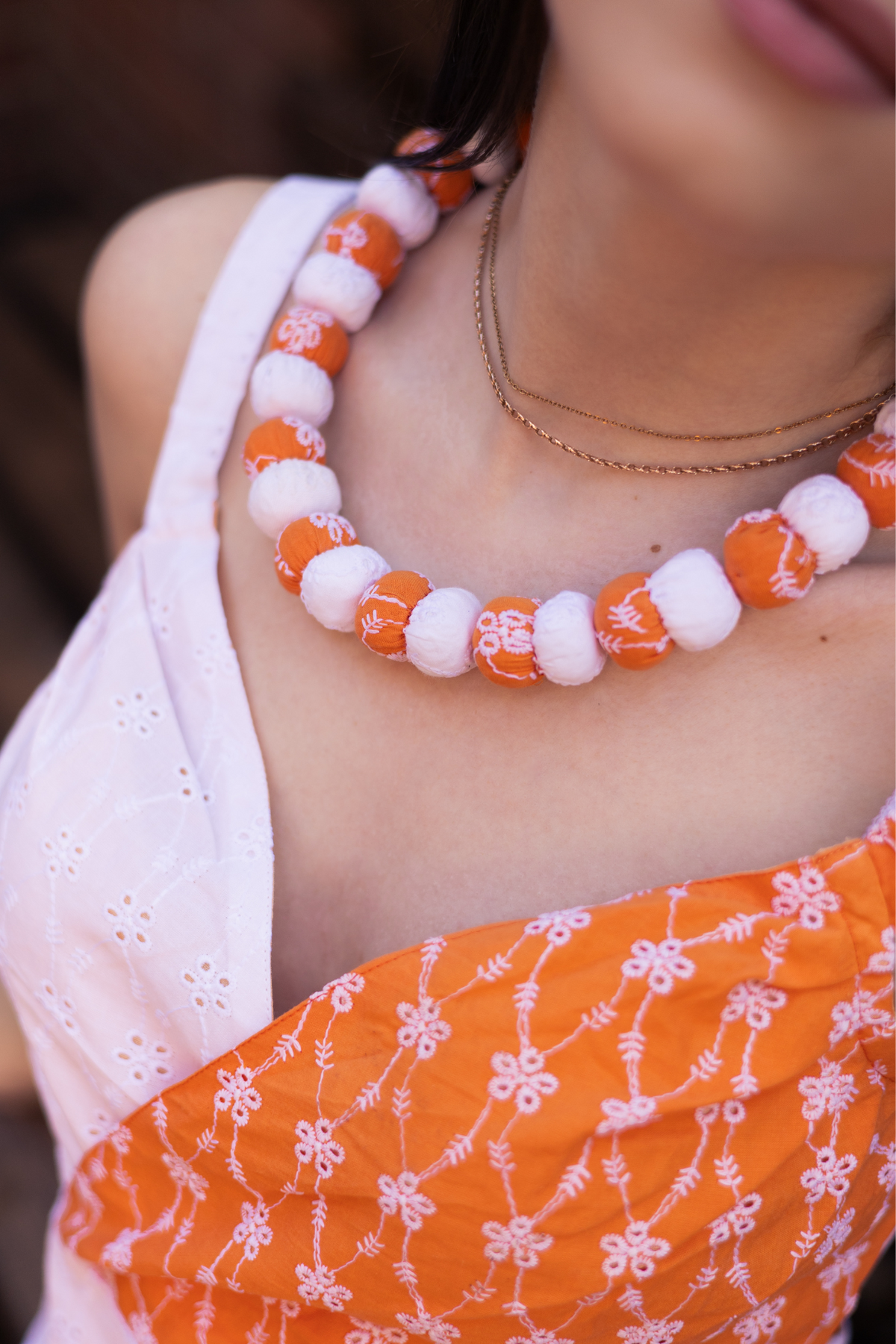 fabric necklace jewellery summer essential