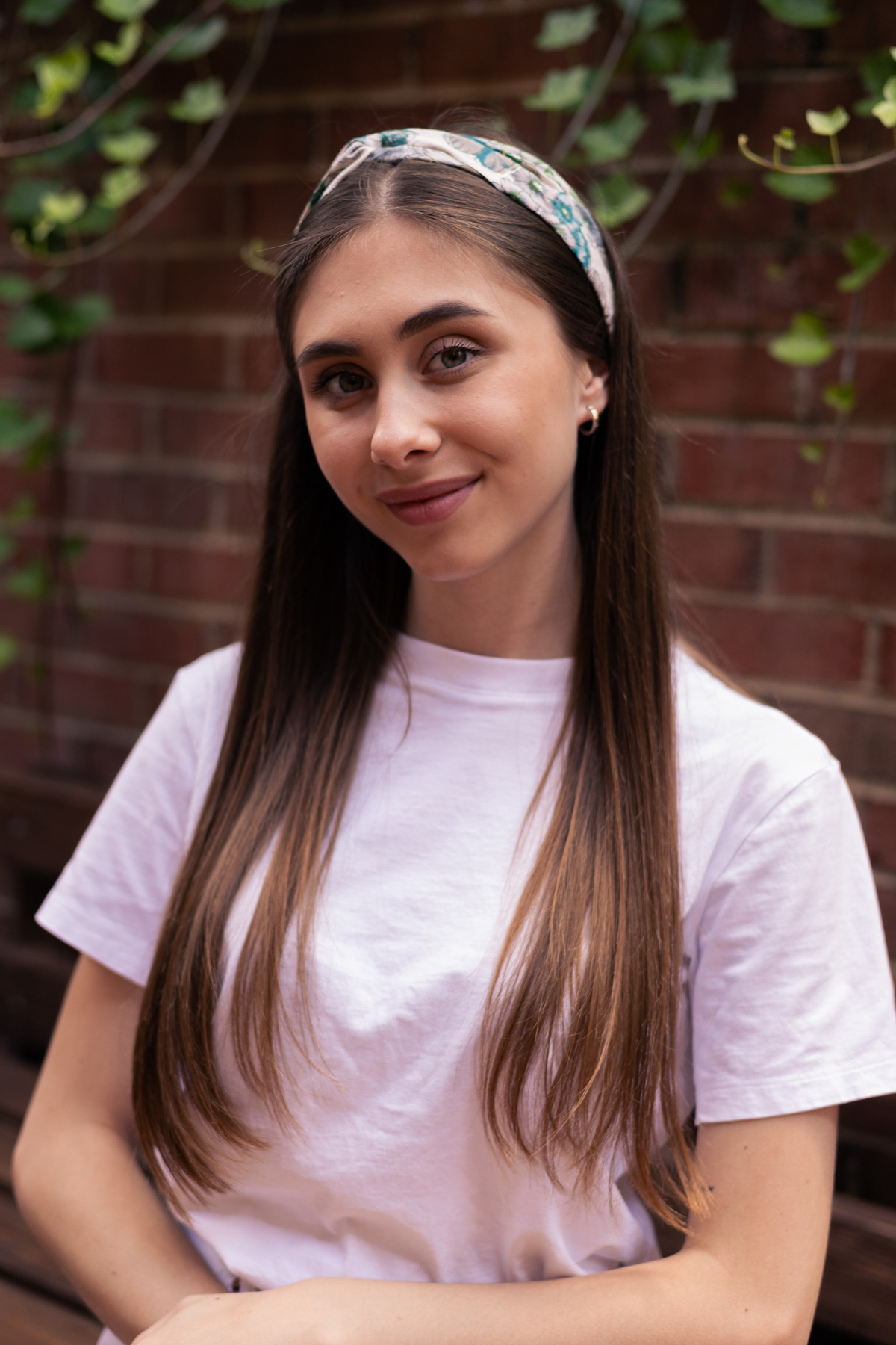 blossom blue fabric cotton hair accessories