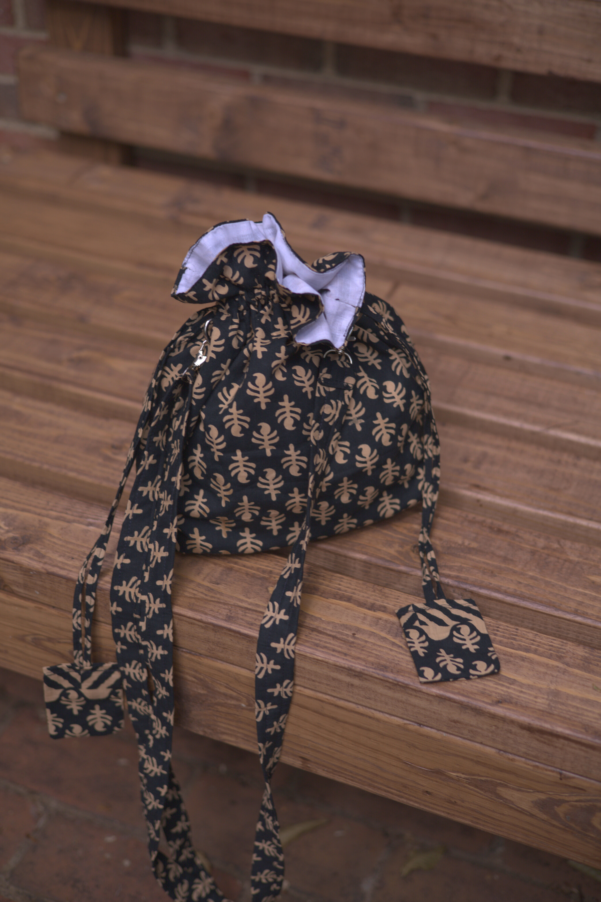 Alba Black & Brown Bucket Bag