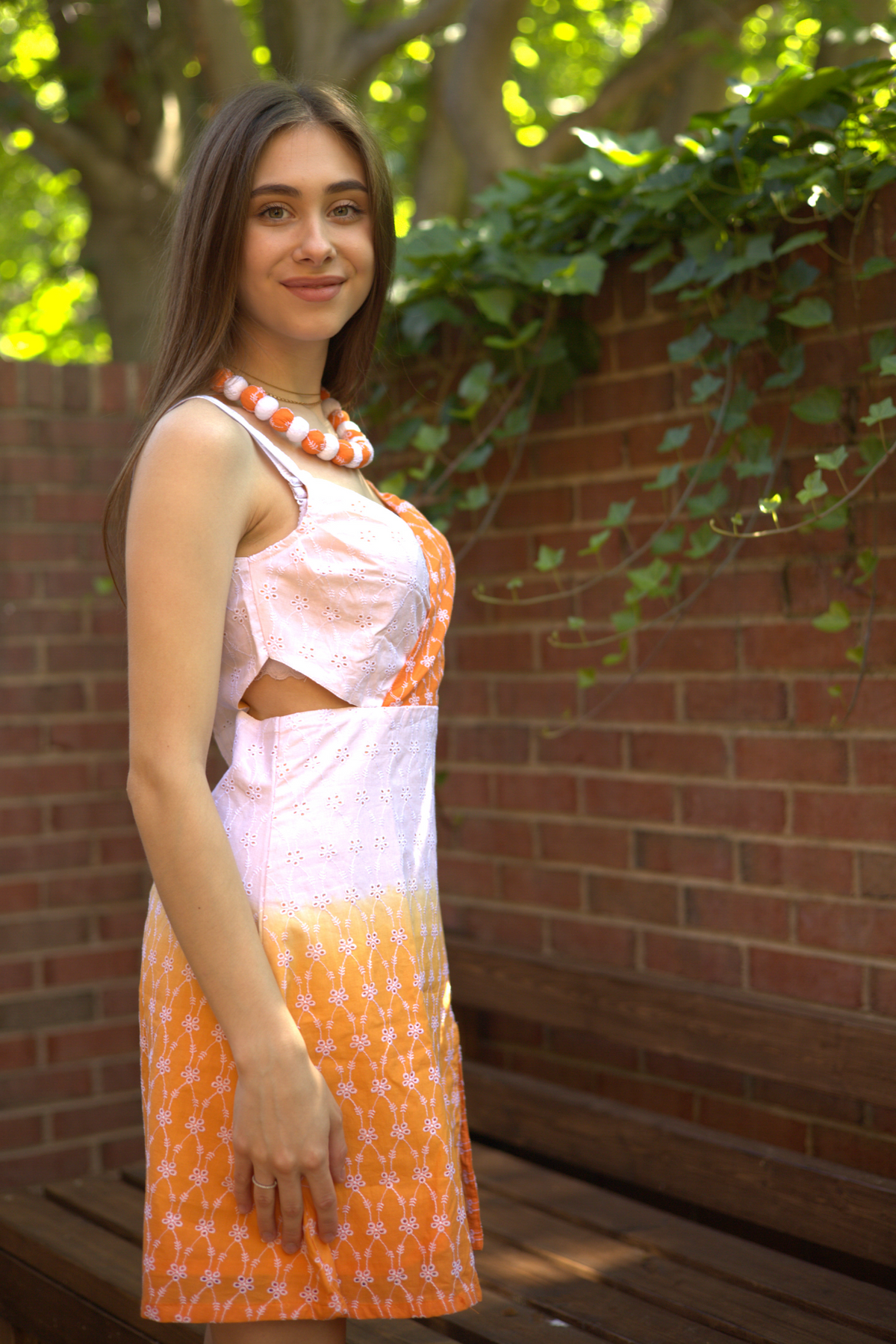 cotton embroidered dress