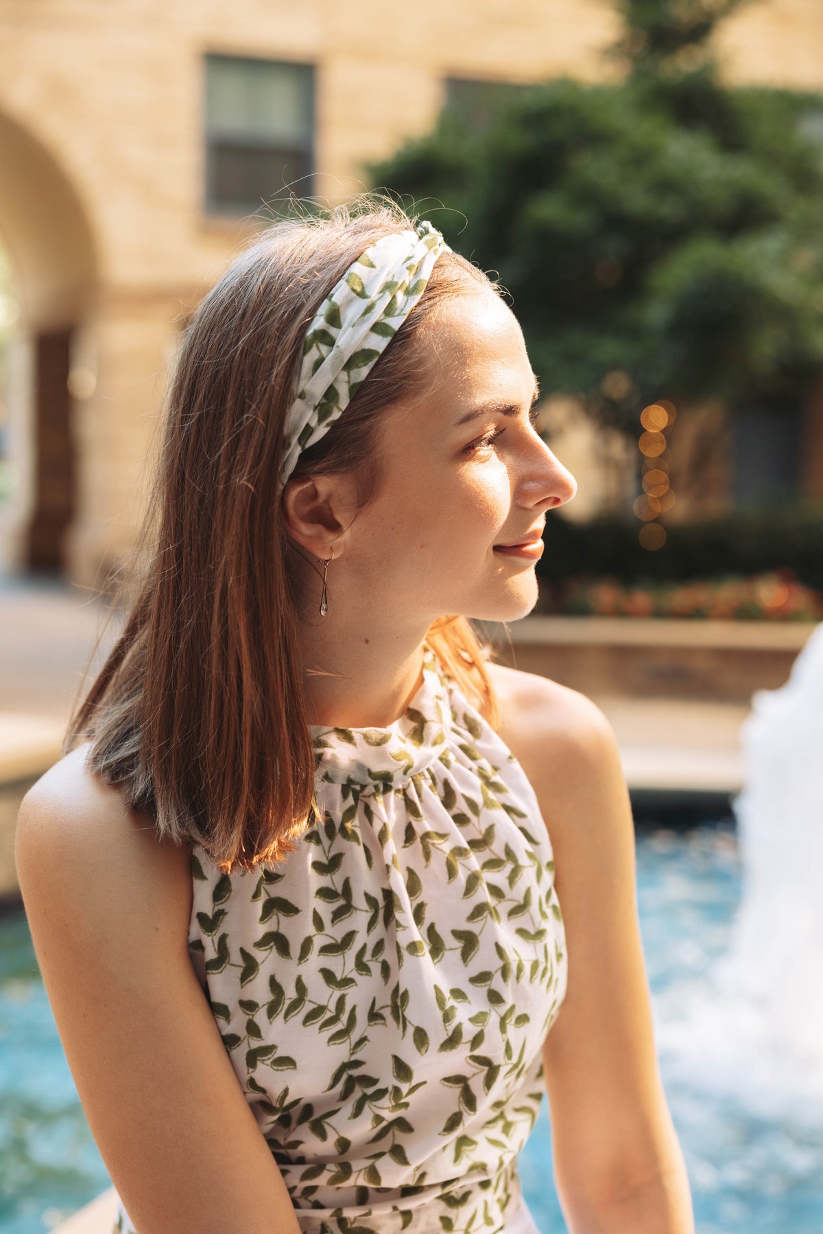 Leafy Green Halter Top