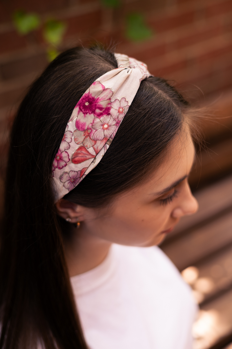 vintage hibiscus flower summer headband