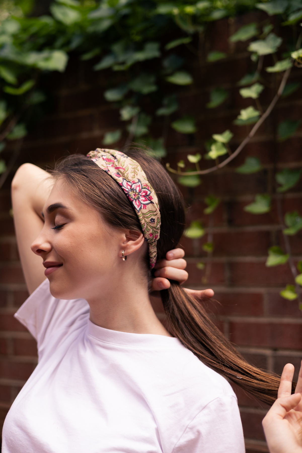 Elena Floral Soft Knot Headband