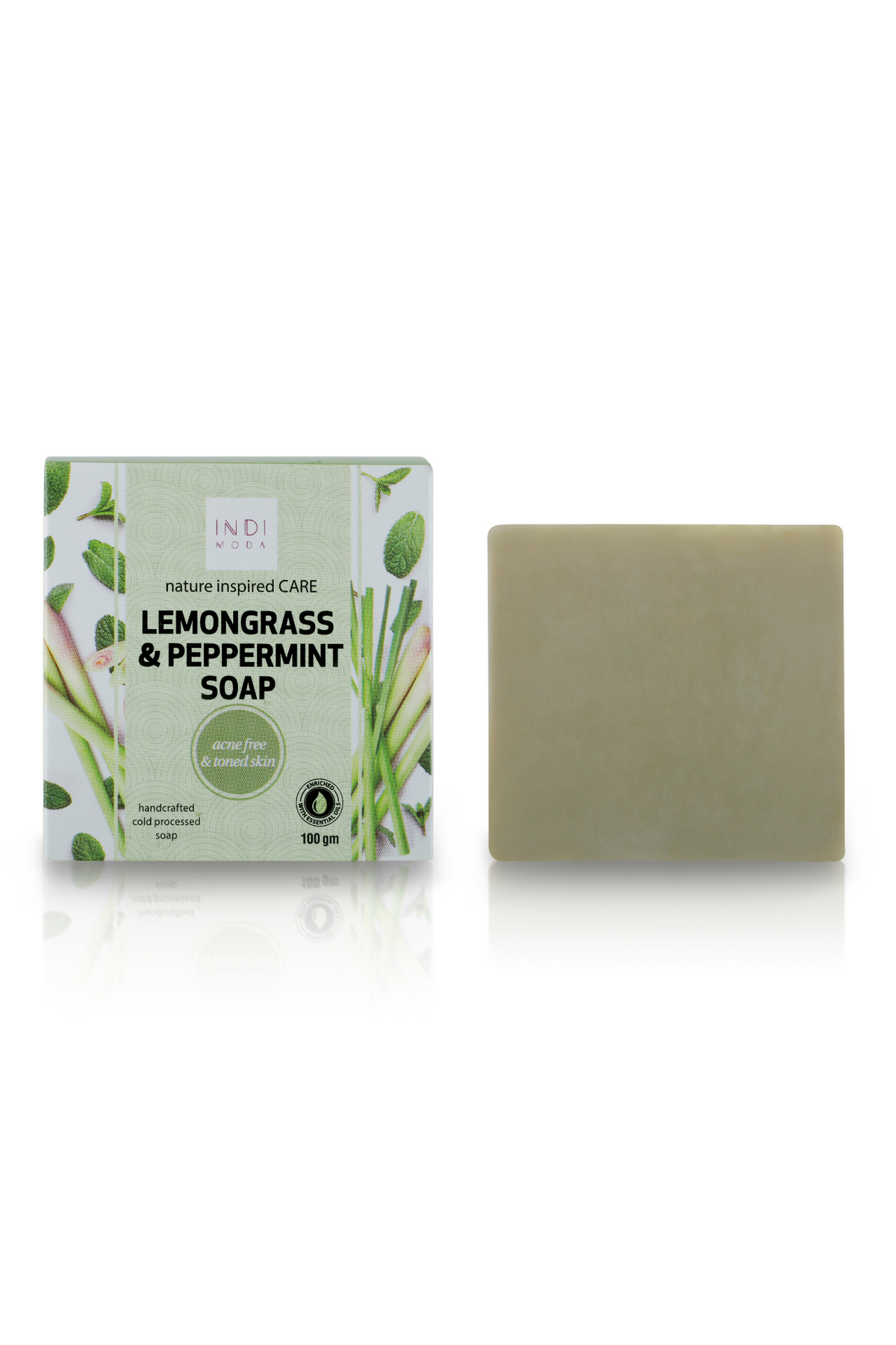 Lemongrass and peppermint soap